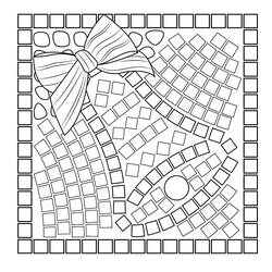 着色页: 马赛克 (建筑和建筑学) #203653 - 免费可打印着色页