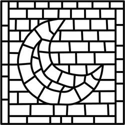 着色页: 马赛克 (建筑和建筑学) #203659 - 免费可打印着色页