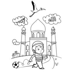 着色页: 清真寺 (建筑和建筑) #64511 - 免费可打印着色页