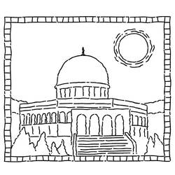 着色页: 清真寺 (建筑和建筑) #64518 - 免费可打印着色页