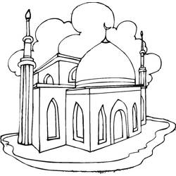 着色页: 清真寺 (建筑和建筑) #64526 - 免费可打印着色页