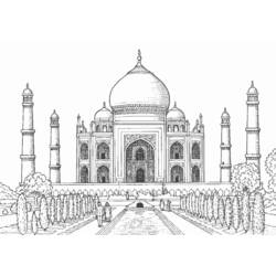 着色页: 清真寺 (建筑和建筑) #64557 - 免费可打印着色页