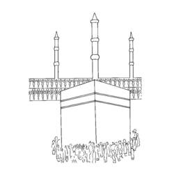 着色页: 清真寺 (建筑和建筑) #64603 - 免费可打印着色页