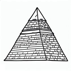 着色页: 金字塔 (建筑和建筑学) #190989 - 免费可打印着色页