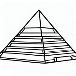 着色页: 金字塔 (建筑和建筑学) #190991 - 免费可打印着色页