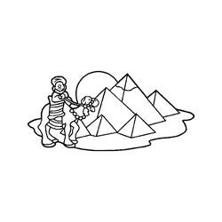 着色页: 金字塔 (建筑和建筑学) #190996 - 免费可打印着色页