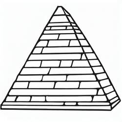着色页: 金字塔 - 免费可打印着色页