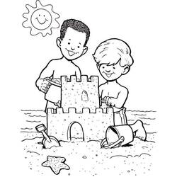 着色页: 沙堡 (建筑和建筑学) #204764 - 免费可打印着色页