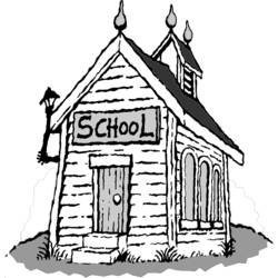 着色页: 学校 (建筑和建筑) #66813 - 免费可打印着色页