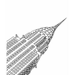 着色页: 摩天大楼 (建筑和建筑) #65558 - 免费可打印着色页