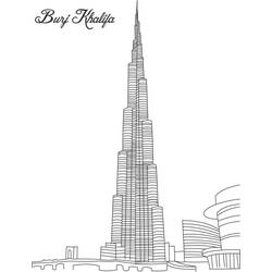 着色页: 摩天大楼 (建筑和建筑) #65790 - 免费可打印着色页