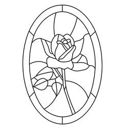 着色页: 彩色玻璃 (建筑和建筑学) #174274 - 免费可打印着色页