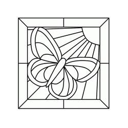 着色页: 彩色玻璃 (建筑和建筑学) #174279 - 免费可打印着色页
