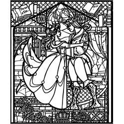 着色页: 彩色玻璃 (建筑和建筑学) #174285 - 免费可打印着色页