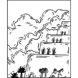 着色页: 巴别塔 (建筑和建筑学) #213640 - 免费可打印着色页