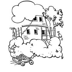 着色页: 巴别塔 (建筑和建筑学) #213656 - 免费可打印着色页