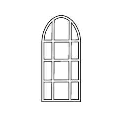 着色页: 窗户 (建筑和建筑学) #168544 - 免费可打印着色页