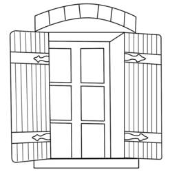 着色页: 窗户 (建筑和建筑学) #168549 - 免费可打印着色页
