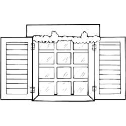 着色页: 窗户 (建筑和建筑学) #168793 - 免费可打印着色页