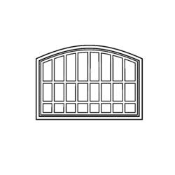 着色页: 窗户 (建筑和建筑学) #168817 - 免费可打印着色页