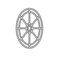 着色页: 窗户 (建筑和建筑学) #168828 - 免费可打印着色页