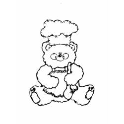 着色页: 厨师 (职业和专业) #91788 - 免费可打印着色页