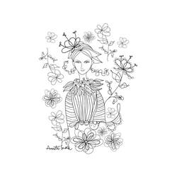 着色页: 花商 (职业和专业) #170374 - 免费可打印着色页