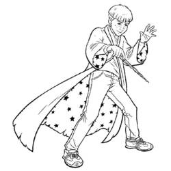 着色页: 魔术师 (职业和专业) #100704 - 免费可打印着色页