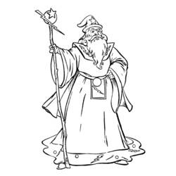 着色页: 魔术师 (职业和专业) #100709 - 免费可打印着色页