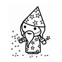 着色页: 魔术师 (职业和专业) #100756 - 免费可打印着色页