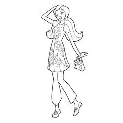 着色页: 人体模型 - 免费可打印着色页