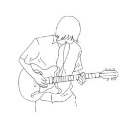 着色页: 音乐家 (职业和专业) #102469 - 免费可打印着色页