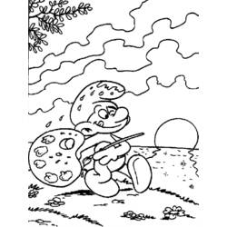 着色页: 画家 (职业和专业) #104415 - 免费可打印着色页
