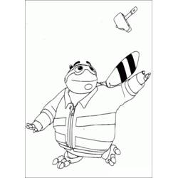 着色页: Adiboo (卡通人物) #23598 - 免费可打印着色页