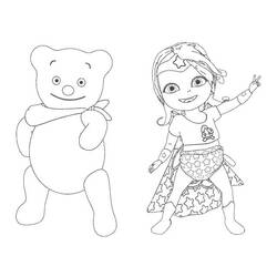 着色页: 小莉莉 - 免费可打印着色页