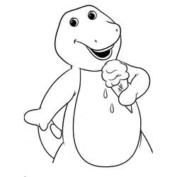 着色页: Barney - 免费可打印着色页