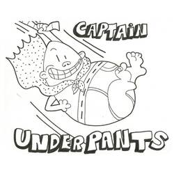 着色页: Captain Underpants (卡通人物) #209720 - 免费可打印着色页