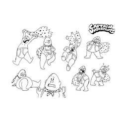 着色页: Captain Underpants (卡通人物) #209728 - 免费可打印着色页