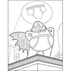 着色页: Captain Underpants (卡通人物) #209729 - 免费可打印着色页