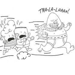 着色页: Captain Underpants (卡通人物) #209736 - 免费可打印着色页