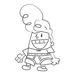 着色页: Captain Underpants (卡通人物) #209738 - 免费可打印着色页