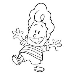 着色页: Captain Underpants (卡通人物) #209739 - 免费可打印着色页