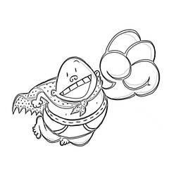 着色页: Captain Underpants (卡通人物) #209743 - 免费可打印着色页