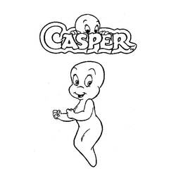着色页: Casper (卡通人物) #203163 - 免费可打印着色页