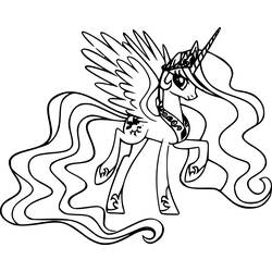 着色页: Celestia (卡通人物) #169952 - 免费可打印着色页