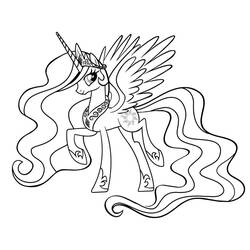 着色页: Celestia (卡通人物) #169953 - 免费可打印着色页