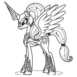 着色页: Celestia - 免费可打印着色页