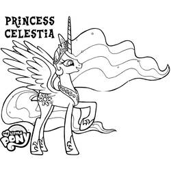 着色页: Celestia (卡通人物) #169958 - 免费可打印着色页