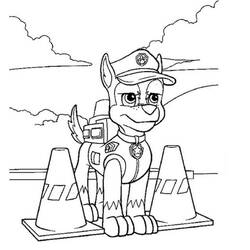 着色页: PAW Patrol阿奇 (卡通人物) #181651 - 免费可打印着色页