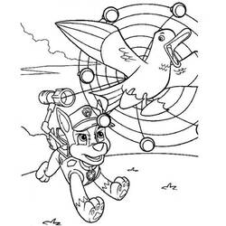 着色页: PAW Patrol阿奇 (卡通人物) #181655 - 免费可打印着色页